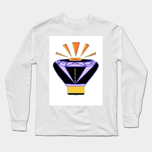 Smart diamond light bulb. Long Sleeve T-Shirt